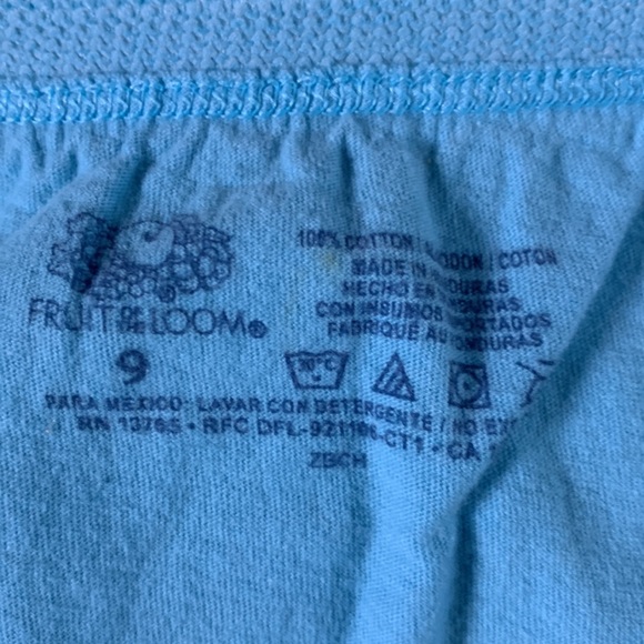 Lot of 2 new pairs Fruit of the Loom panties. One solid, one striped. Size 9 - Picture 7 of 9